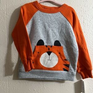 Carters tiger sweater new with tags 2t